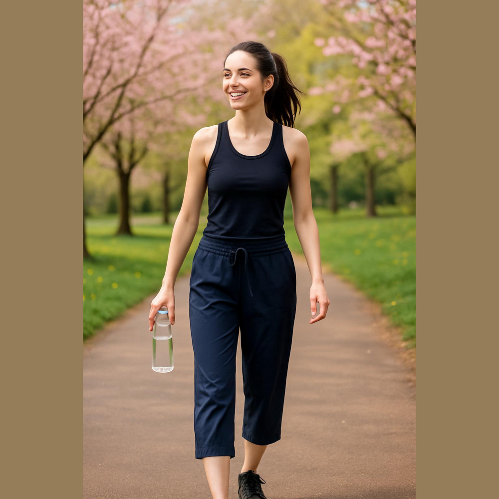 Lululemon Navy Blue Capri Cropped Pants 6